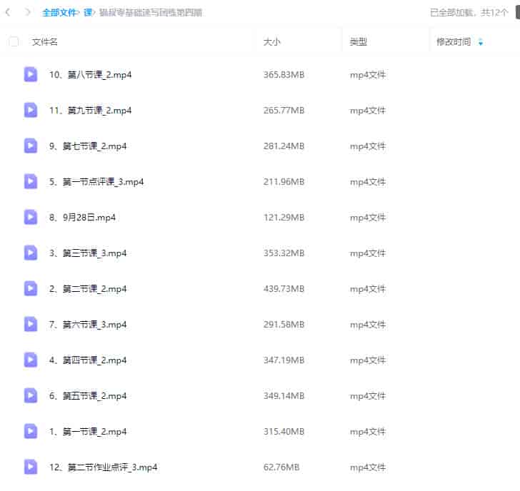 猫叔零基础速写团练第四期2023【画质还可以只有视频】