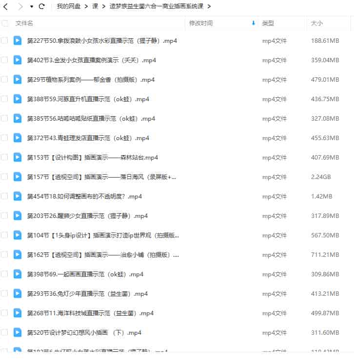 益生菌六合一商业插画系统课【画质高清只有视频】