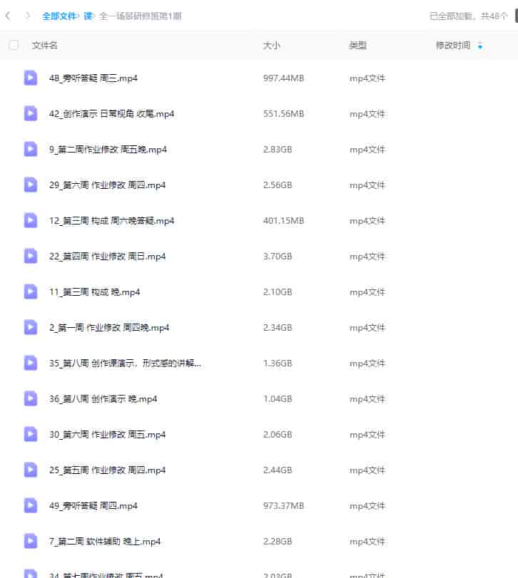 全一场景研修班第1期2024【画质不错只有视频】