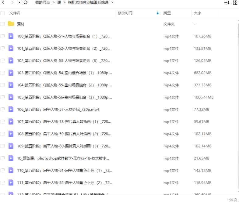 拖把老师商业插画系统课2022【画质不错有素材】