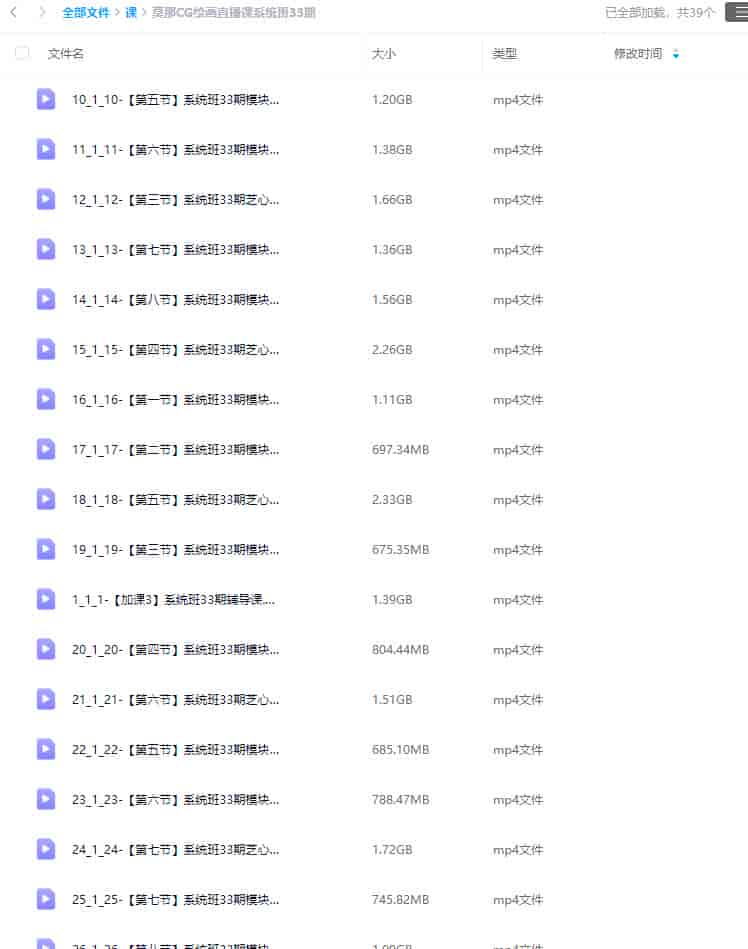 莫那CG绘画直播课系统班33期2024【画质不错只有视频】