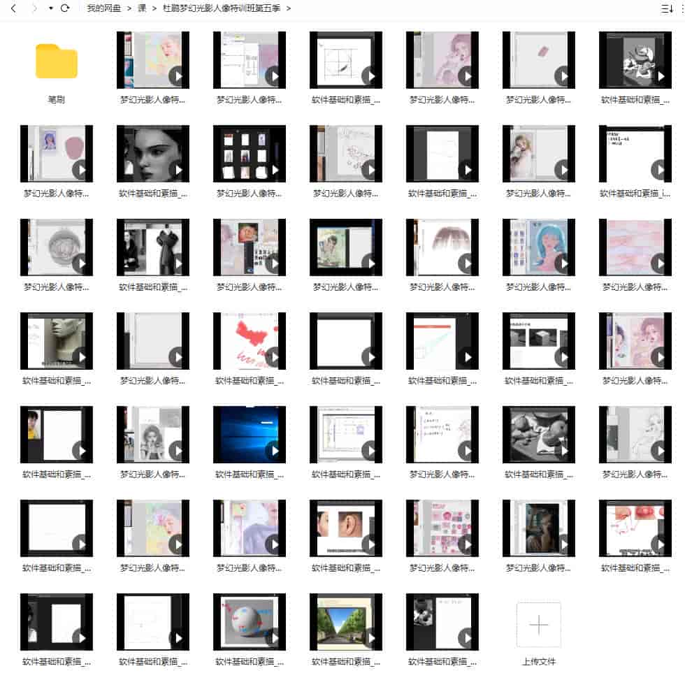 杜鹃梦幻光影人像特训班第五季ipad插画课2022年【画质还行有笔刷】