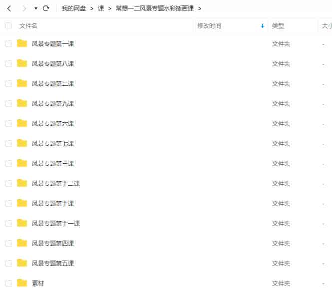 常想一二风景专题水彩插画2020年6月【画质还行有素材】