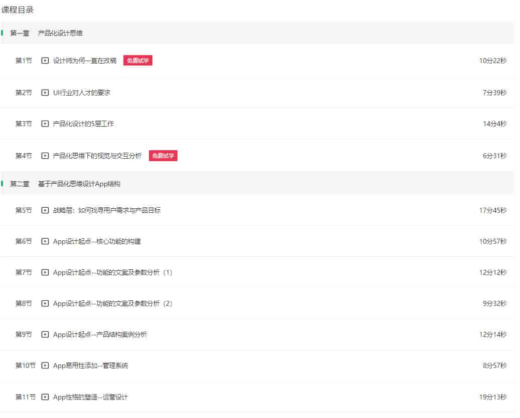 邵飞商业UI设计：产品化设计思维【画质还行只有视频】