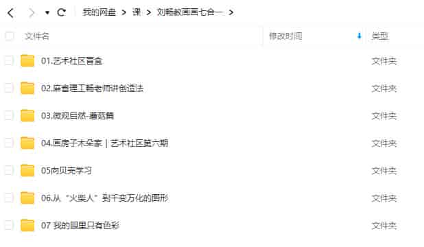 刘畅老师教画画七合一课程合集【画质还行只有视频】