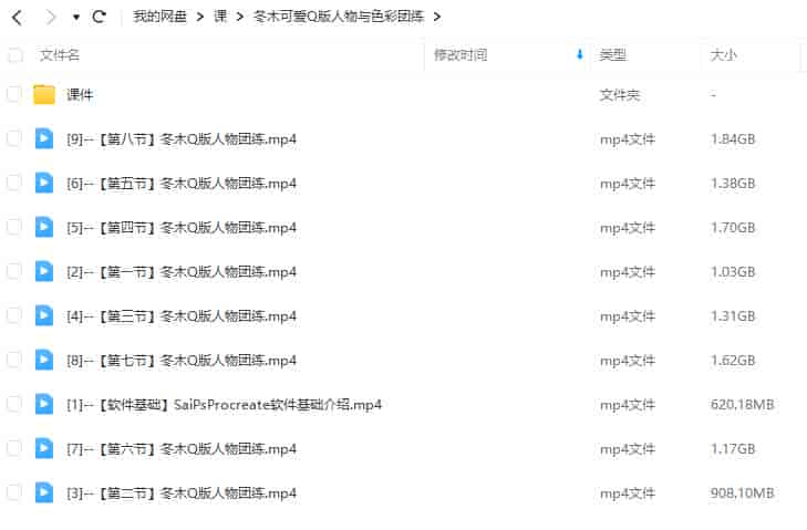 冬木可爱Q版人物与色彩团练2023年10月【画质高清有课件和笔刷】
