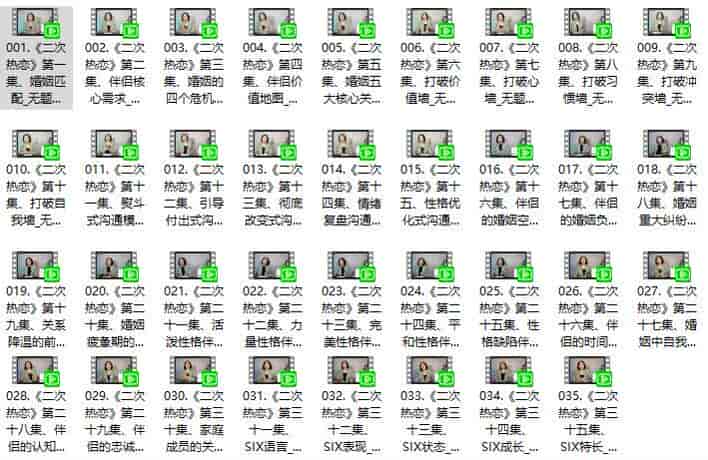 二次热恋2.0进阶版-各种X格的伴侣如何更好的相处-音频和视频