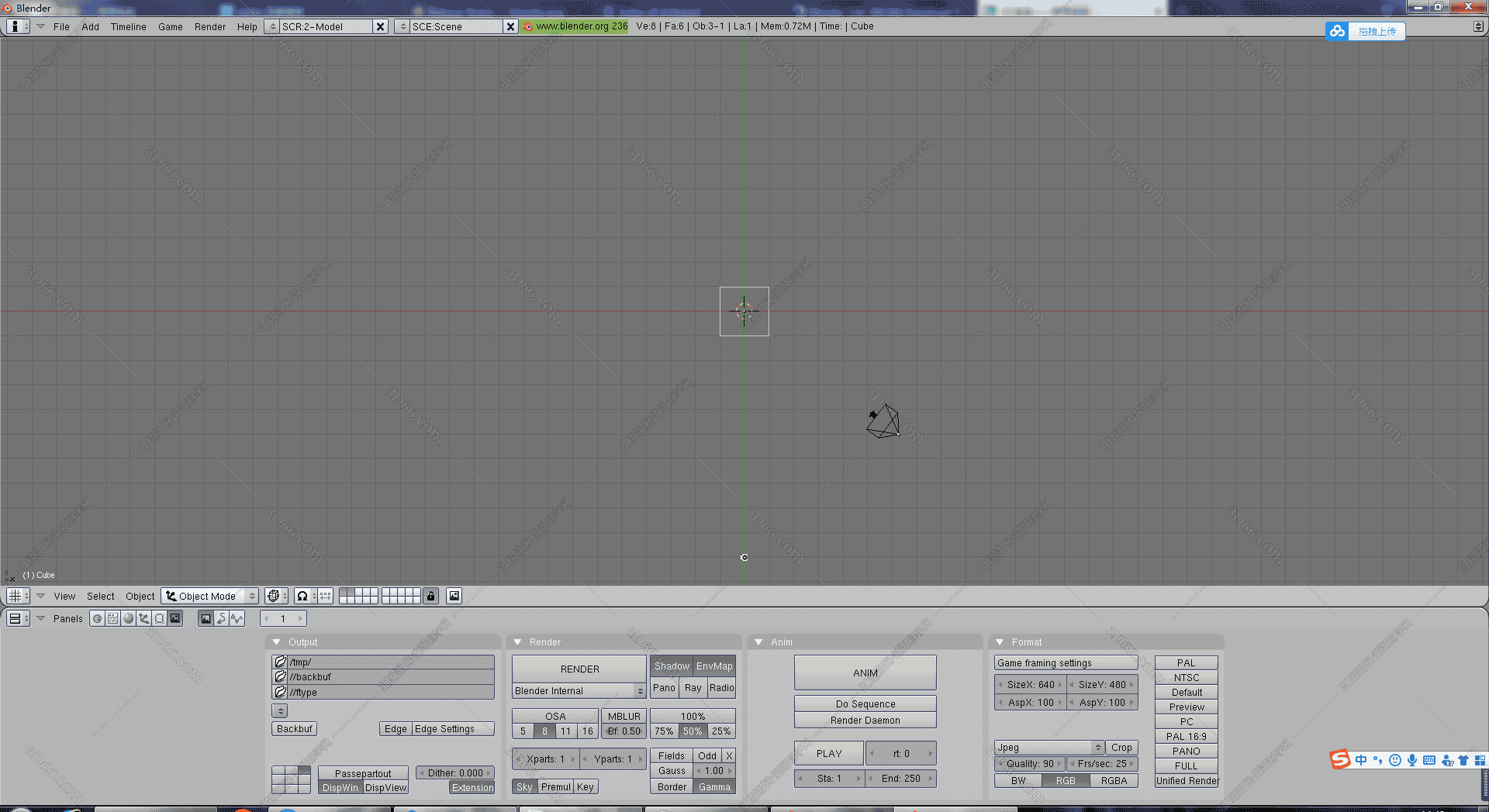 Blender 3D2.36【Blender2.36开心版】汉化中文版