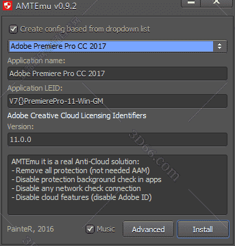 Adobe Premiere CC2017序列号【PR CC2017注册机】开心补丁