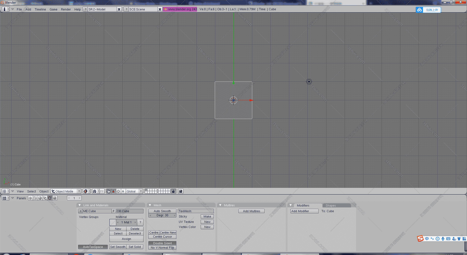 Blender 3D2.43【Blender2.43开心版】汉化中文版